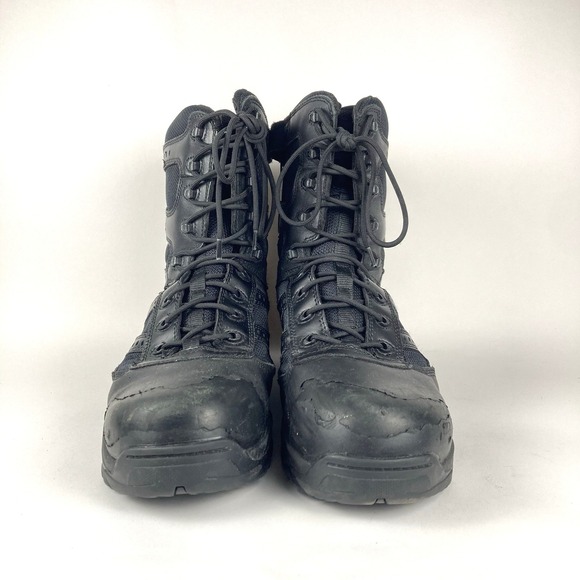 Thorogood The Deuce Series Black Leather Steel Toe Tactical Boots Mens 9.5 XW - Picture 3 of 9